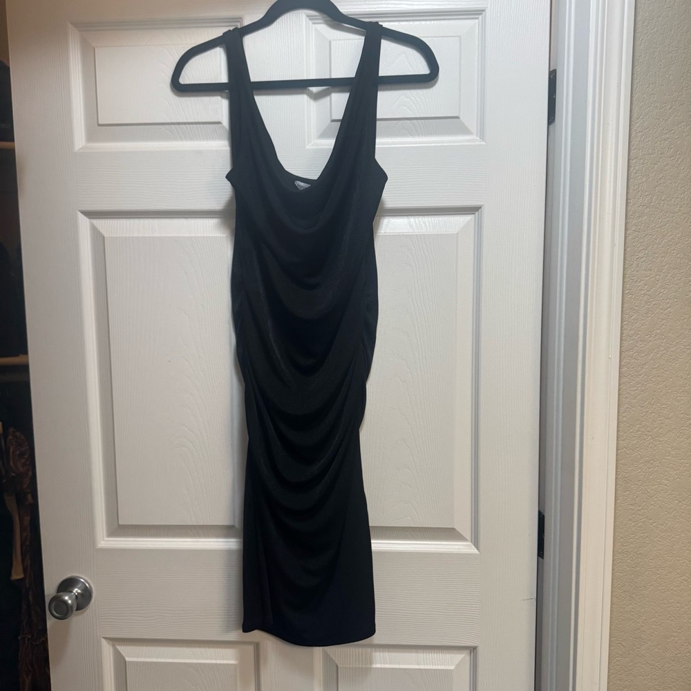 Chic Black Backless Dress